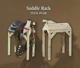 Saddle Rack w/ Cabinet: Item #CSRWC