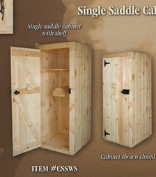 Single Saddle Cabinet w/shelf: Item #CSSWS